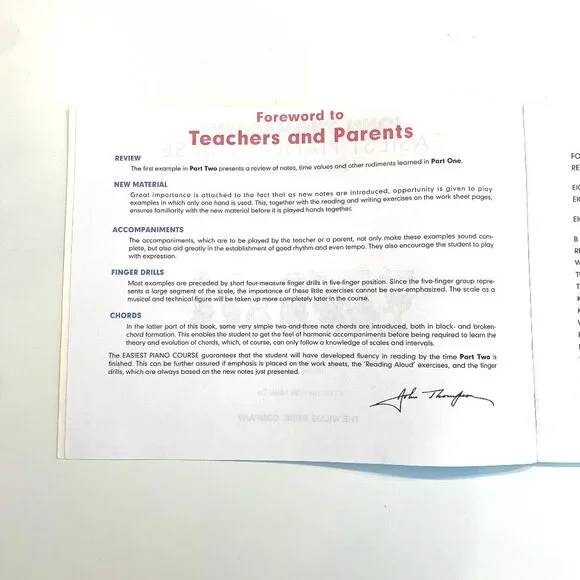 John Thompson's Easiest Piano Course Part Two - Picture 3 of 7